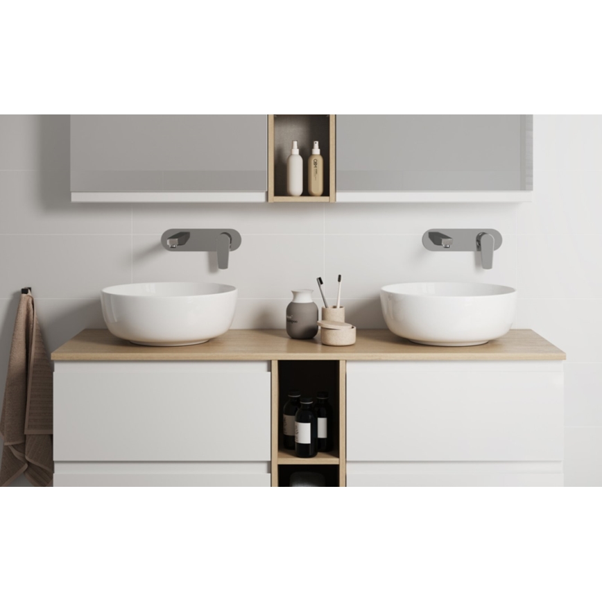 Cersanit K116-047-ECO - Lavabo sobre encimera MODUO Ø 35 cm cerámica/blanco brillante