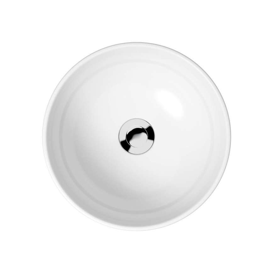 Cersanit K116-047-ECO - Lavabo sobre encimera MODUO Ø 35 cm cerámica/blanco brillante