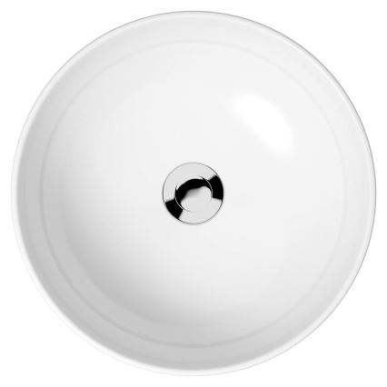 Cersanit K116-048 - Lavabo sobre encimera MODUO diámetro 40 cm cerámica/blanco brillante