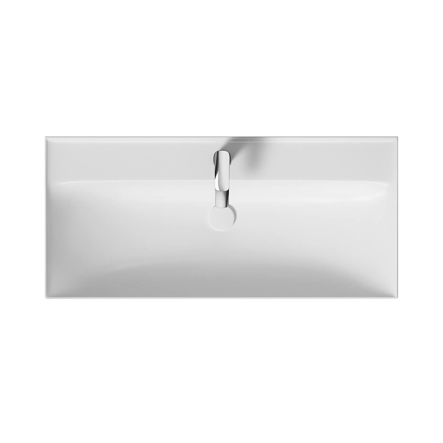 Cersanit K120-011 - Lavabo empotrado LARGA 46x100 cm cerámica/blanco brillante