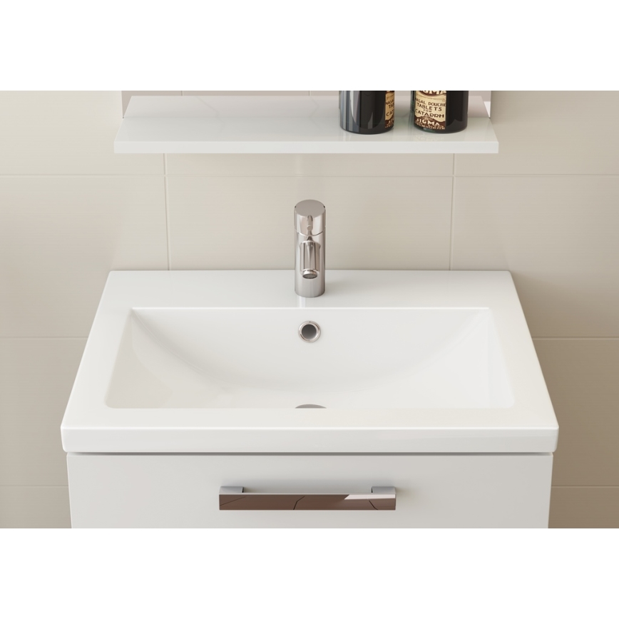 Cersanit K32-004-BOX - Lavabo encastrado COMO 45x80 cm cerámica/blanco brillante