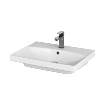 Cersanit K35-006 - Lavabo empotrado CITY 45x60 cm cerámica/blanco brillante