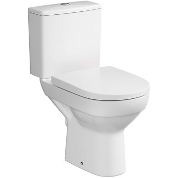 Cersanit K35-035 - Inodoro de pie con asiento CITY cerámica/blanco