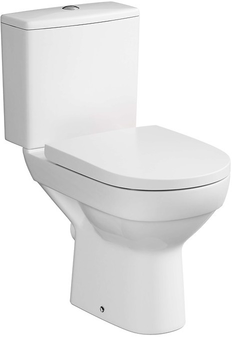 Cersanit K35-035 - Inodoro de pie con asiento CITY cerámica/blanco