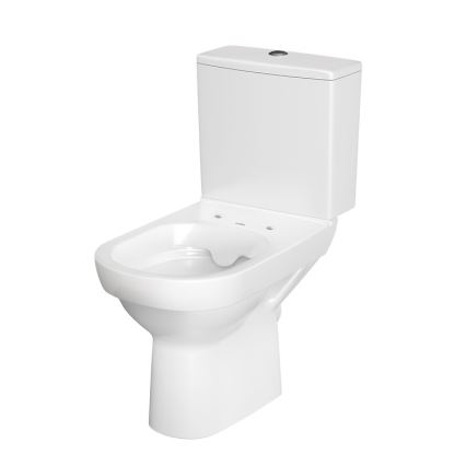 Cersanit K35-035 - Inodoro de pie con asiento CITY cerámica/blanco
