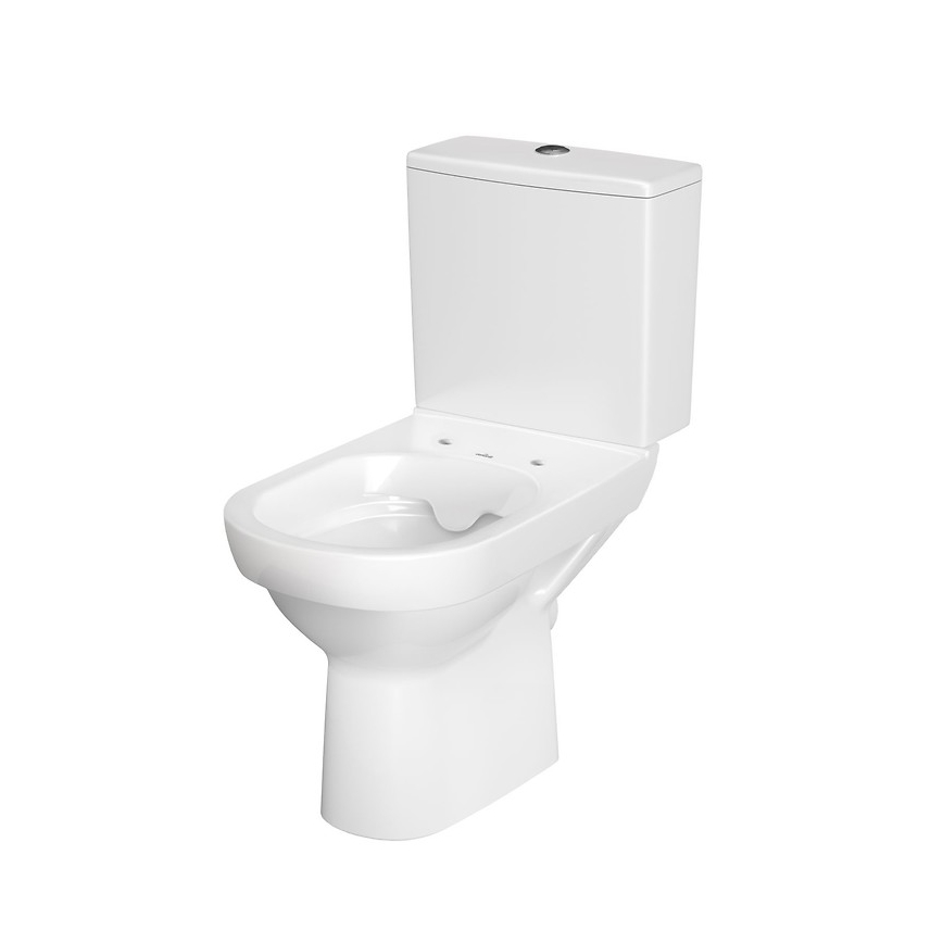 Cersanit K35-035 - Inodoro de suelo con asiento CITY cerámica/blanco