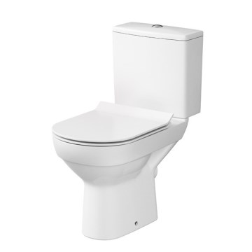 Cersanit K35-037 - Inodoro de pie con asiento CITY cerámica/blanco