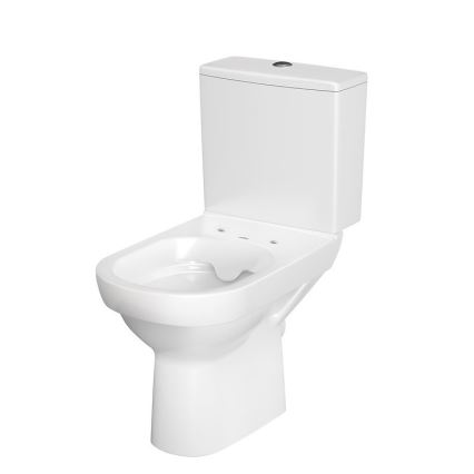 Cersanit K35-037 - Inodoro de pie con asiento CITY cerámica/blanco