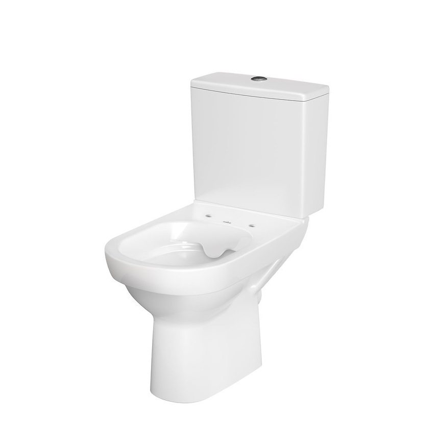 Cersanit K35-037 - Inodoro de pie con asiento CITY cerámica/blanco