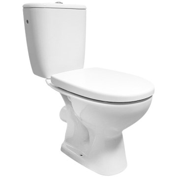 Cersanit K667-052 - Inodoro de pie con asiento de inodoro ARTECO cerámica/blanco