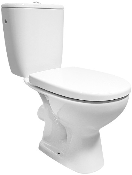 Cersanit K667-052 - Inodoro de pie con asiento de inodoro ARTECO cerámica/blanco