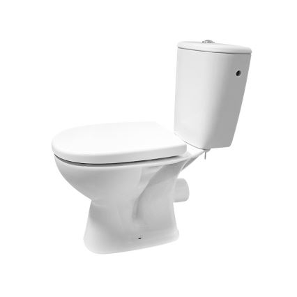 Cersanit K667-052 - Inodoro de pie con asiento de inodoro ARTECO cerámica/blanco