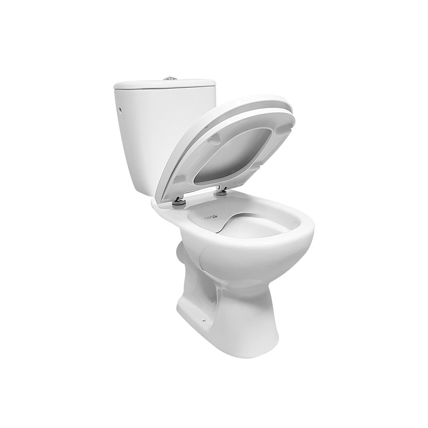 Cersanit K667-052 - Inodoro de pie con asiento de inodoro ARTECO cerámica/blanco