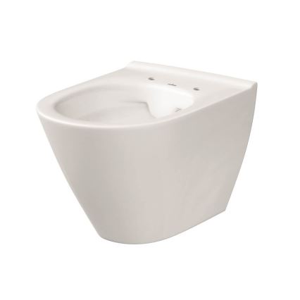 Cersanit K701-104 - Inodoro suspendido con asiento de inodoro CITY OVAL cerámica/blanco