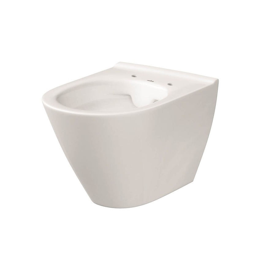 Cersanit K701-104 - Inodoro suspendido con asiento de inodoro CITY OVAL cerámica/blanco