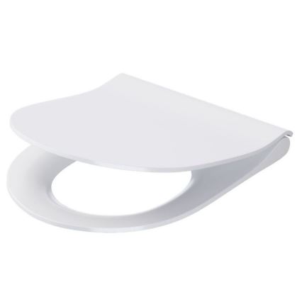 Cersanit K701-104 - Inodoro suspendido con asiento de inodoro CITY OVAL cerámica/blanco