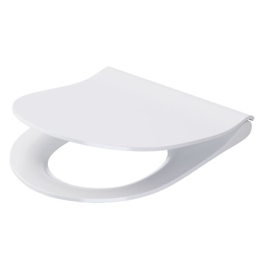 Cersanit K701-104 - Inodoro suspendido con asiento de inodoro CITY OVAL cerámica/blanco