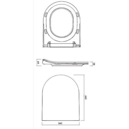 Cersanit K701-104 - Inodoro suspendido con asiento de inodoro CITY OVAL cerámica/blanco