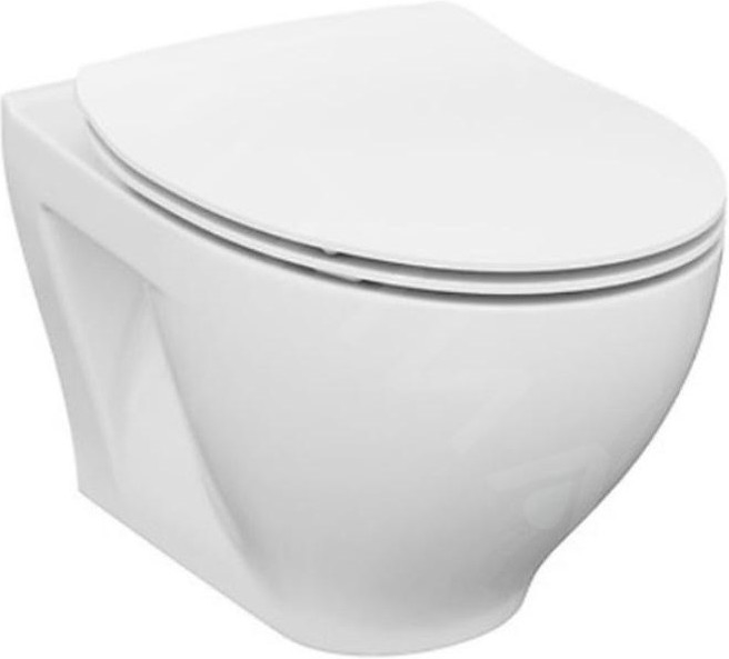 Cersanit K701-147 - Inodoro suspendido con asiento de inodoro SAVIO cerámica/blanco