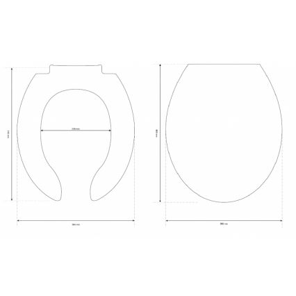 Cersanit K98-0002 - Asiento de inodoro para personas con discapacidad ETIUDA