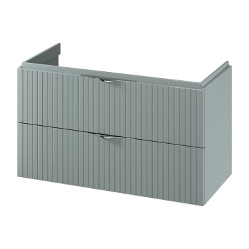 Cersanit S1015-012 - Mueble de baño suspendido para lavabo TIRSO 100x45 cm verde menta