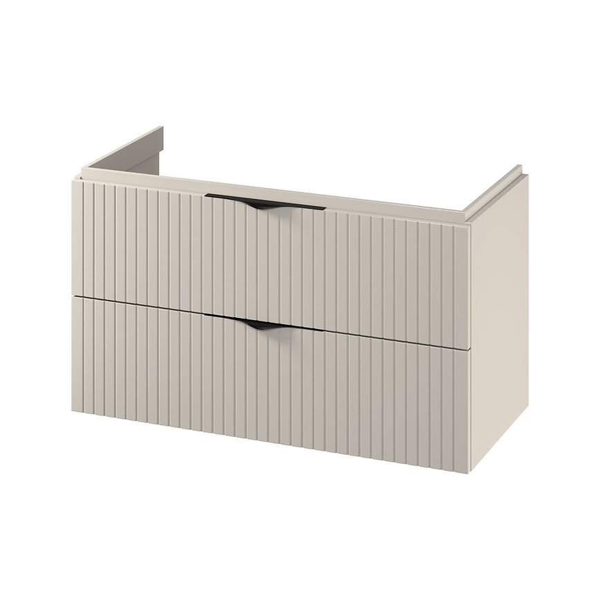 Cersanit S1015-013 - Mueble de baño suspendido bajo lavabo TIRSO 100x45 cm beige