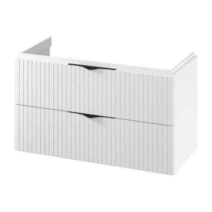 Cersanit S1015-014  - Mueble de baño suspendido bajo lavabo TIRSO 100x45 cm blanco