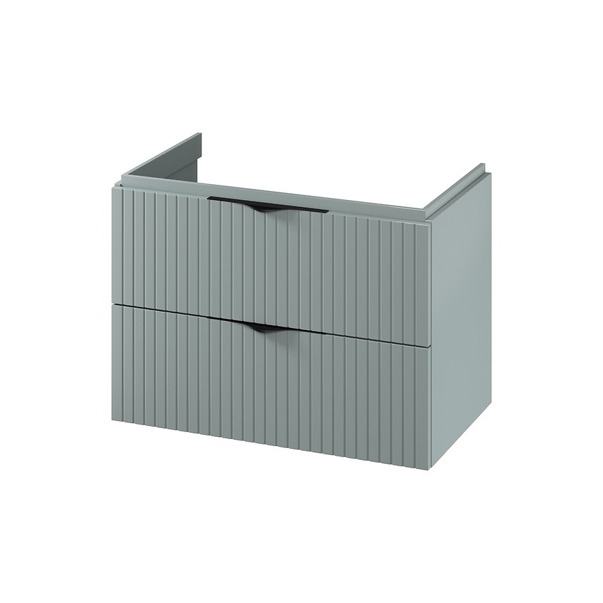 Cersanit S1017-001 - Mueble de baño suspendido bajo lavabo TIRSO 80x45 cm color verde menta