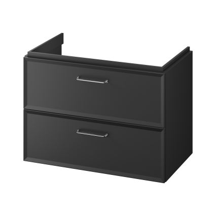 Cersanit S1017-003 - Mueble de baño suspendido para lavabo MILLE 80x45 cm negro