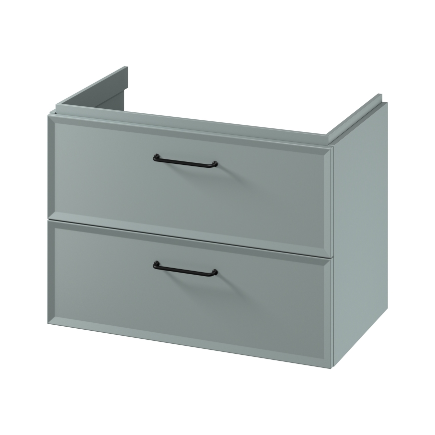 Cersanit S1017-004 - Mueble de baño suspendido para lavabo MILLE 80x45 cm, color menta