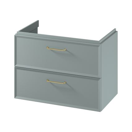 Cersanit S1017-004 - Mueble de baño suspendido para lavabo MILLE 80x45 cm, color menta