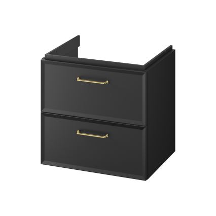 Cersanit S1021-002 - Mueble de baño suspendido bajo lavabo MILLE 60x45 cm negro