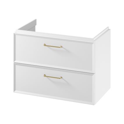 Cersanit S1021-004 - Mueble de baño suspendido para lavabo MILLE 80x45 cm blanco