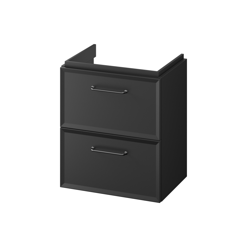 Cersanit S1021-006 - Mueble de baño suspendido para lavabo MILLE SLIM 50x35 cm negro
