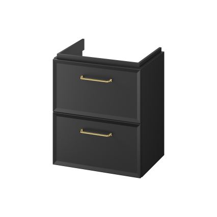 Cersanit S1021-006 - Mueble de baño suspendido para lavabo MILLE SLIM 50x35 cm negro