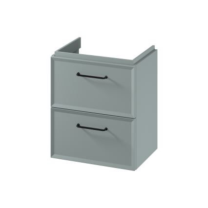 Cersanit S1021-007 - Mueble de baño suspendido bajo lavabo MILLE SLIM 50x35 cm verde menta