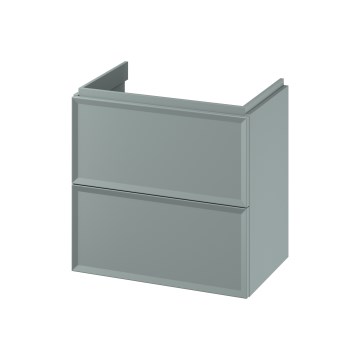 Cersanit S1021-009 - Mueble de baño suspendido bajo lavabo MILLE SLIM 60x38 cm color menta
