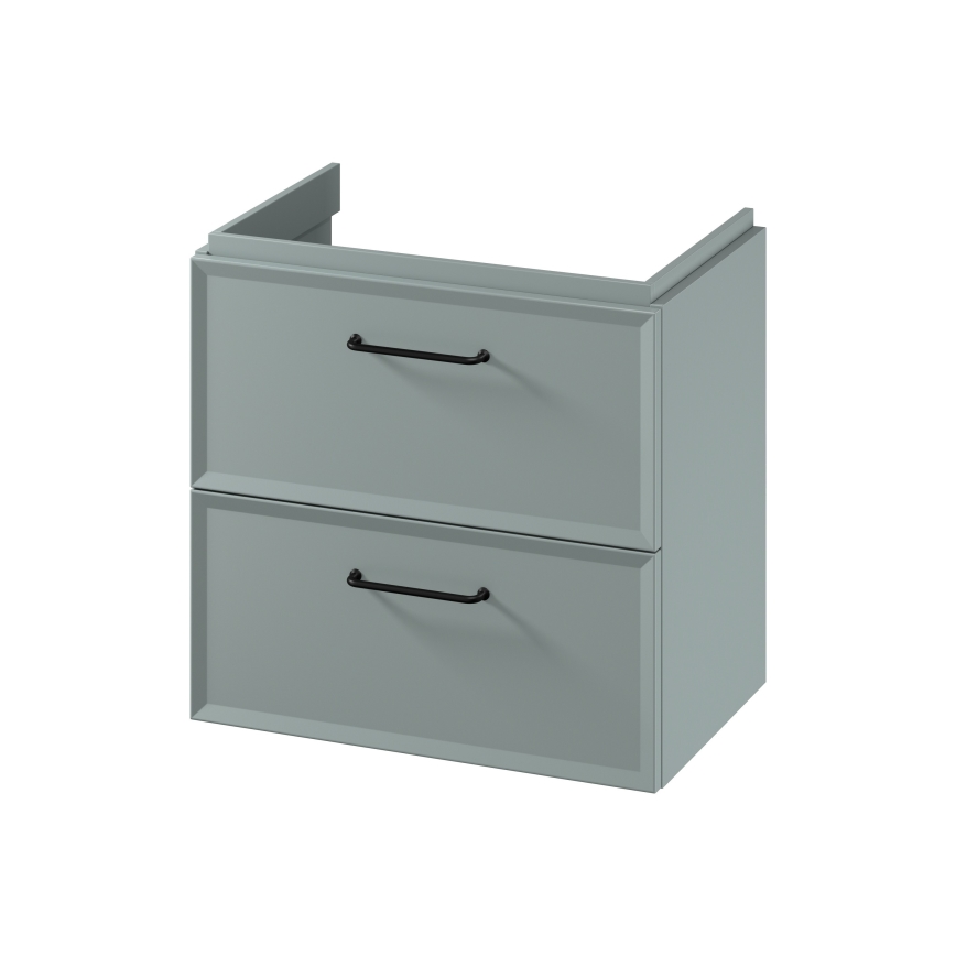 Cersanit S1021-009 - Mueble de baño suspendido bajo lavabo MILLE SLIM 60x38 cm color menta