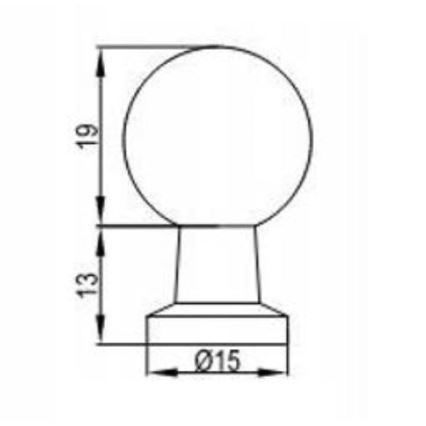 Cersanit S1021-020 - Tirador para muebles MILLE negro