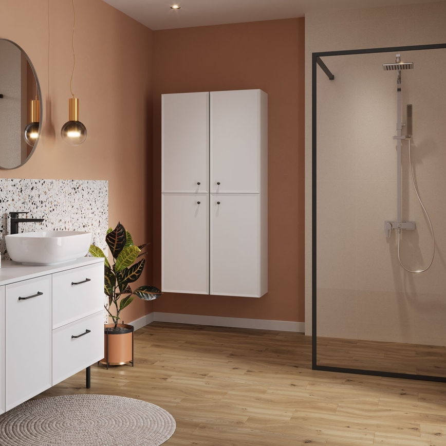 Cersanit S1022-004 - Armario de baño suspendido MILLE 40x45 cm blanco mate