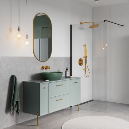 Cersanit S1022-008 - Mueble de baño colgante MILLE 20x45 cm color menta