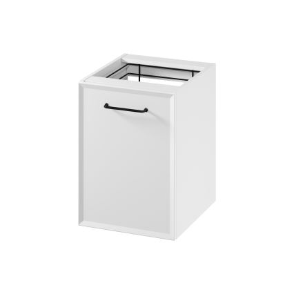 Cersanit S1022-011 - Mueble de baño suspendido con cesto para ropa MILLE 40x45 cm blanco