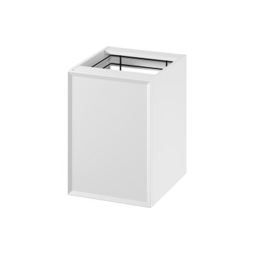 Cersanit S1022-011 - Mueble de baño suspendido con cesto para ropa MILLE 40x45 cm blanco