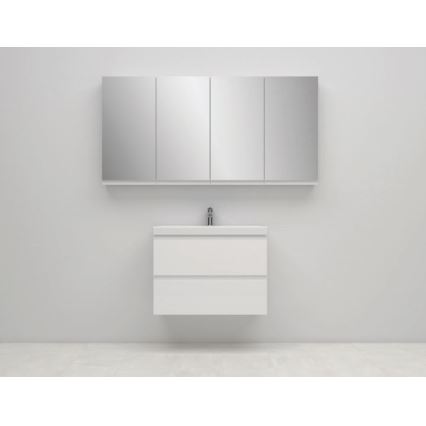 Cersanit S590-030 - Armario de baño con espejo MEDDIE 80x40 cm