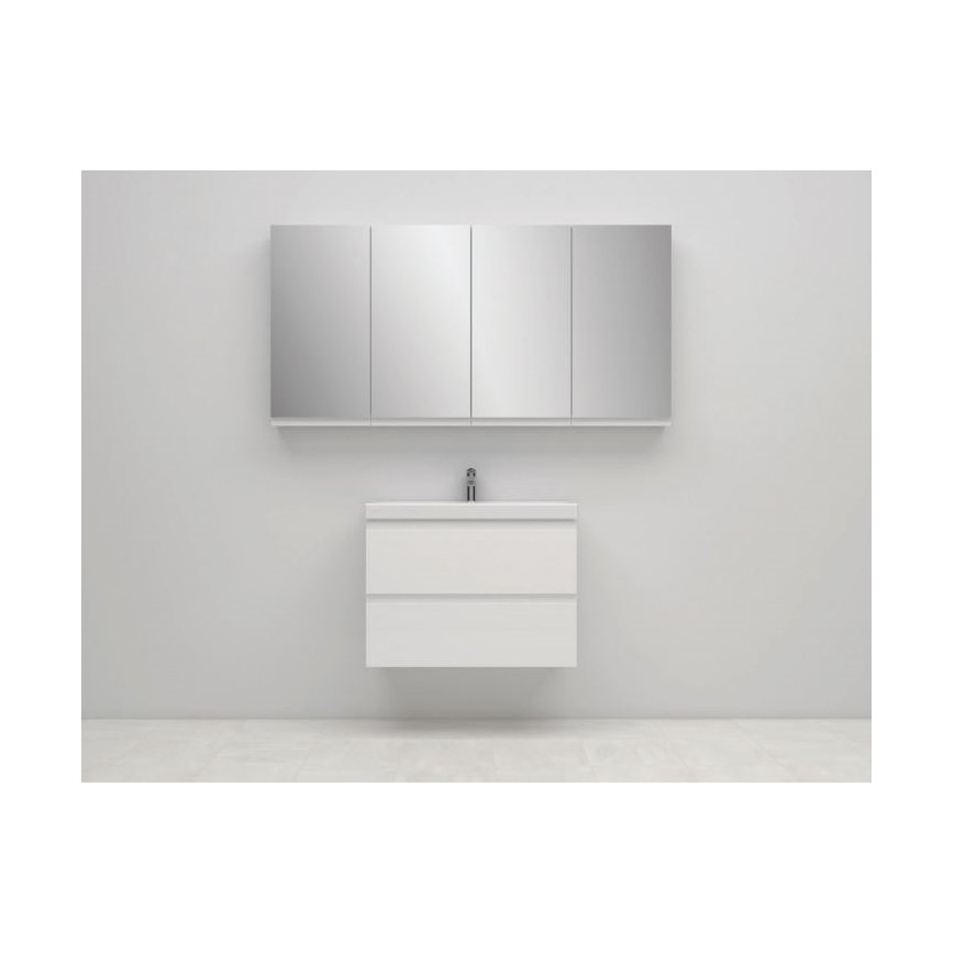 Cersanit S590-030 - Armario de baño con espejo MEDDIE 80x40 cm