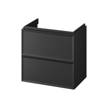 Cersanit S590-100 - Mueble de baño colgante para lavabo MILLE SLIM 60x38 cm negro