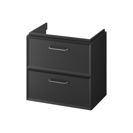 Cersanit S590-100 - Mueble de baño colgante para lavabo MILLE SLIM 60x38 cm negro