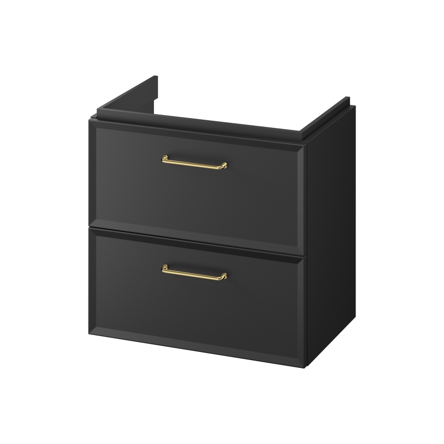 Cersanit S590-100 - Mueble de baño colgante para lavabo MILLE SLIM 60x38 cm negro