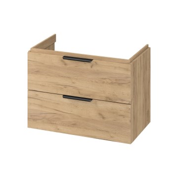 Cersanit S598-047-DSM - Mueble de baño suspendido para lavabo MALIKA 80x45 cm roble