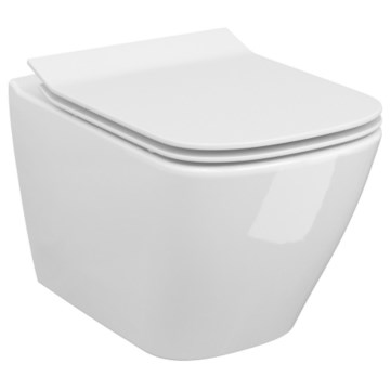 Cersanit S701-405-ECO - Inodoro suspendido con asiento CITY cerámica/blanco
